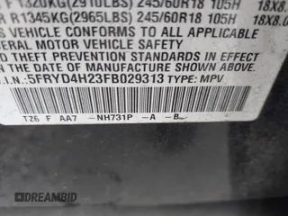 2015 Acura MDX с VIN 5FRYD4H23FB029313, выставлен на аукционе IAAI как лот 42436611 с пробегом 177 452 миль миль и . История ставок и продаж доступна на DreamBid. Изображение 9.