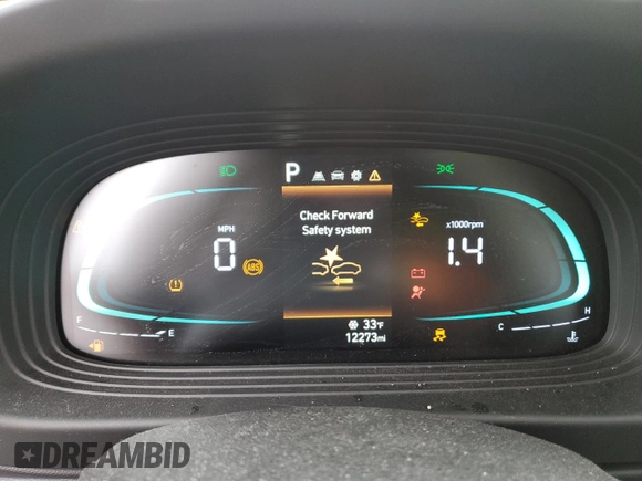 2023 Hyundai Venue SE with VIN KMHRB8A33PU211765, listed as a Copart auction lot 41487345 with 12,273 mi miles and Salvage Title. Bid and sale history available at DreamBid. Image 9.