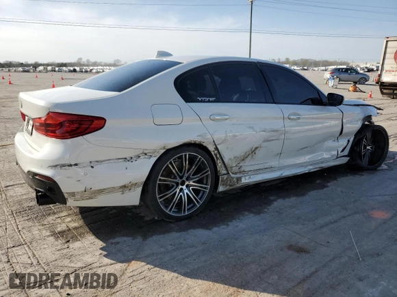 2018 BMW 5 Series 540i with VIN WBAJE5C52JWA94066, listed as a Copart auction lot 51386355 with 86,820 mi miles and Salvage Title. Bid and sale history available at carsss.com. Image 3.