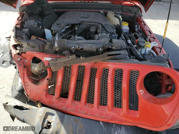 2019 Jeep Wrangler Unlimited Sport with VIN 1C4HJXDGXKW508282, listed as a Copart auction lot 47635375 with 21,171 mi miles and Salvage Title. Bid and sale history available at carsss.com. Image 12.
