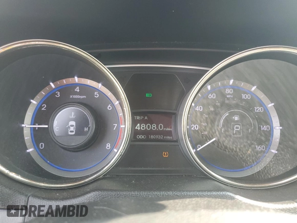 2013 Hyundai Sonata SE z VIN 5NPEC4AC2DH557370, wystawiony jako Copart lot #59120895 z przebiegiem 180 932 mil mil oraz Szkoda całkowita • Salvage title. Historia ofert i sprzedaży dostępna na DreamBid. Obrazek 9.