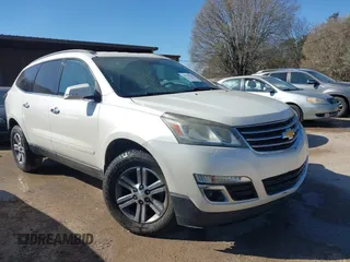 2015 Chevrolet Traverse LT with VIN 1GNKRGKD5FJ154463, listed as a IAAI auction lot 41781984 with 173,935 mi miles. Bid and sale history available at carsss.com. Image 1.