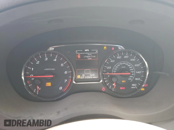 2018 Subaru WRX z VIN JF1VA1A62J9801348, wystawiony jako Copart lot #60169565 z przebiegiem 71 055 mil mil oraz Szkoda całkowita • Salvage title. Historia ofert i sprzedaży dostępna na DreamBid. Obrazek 9.
