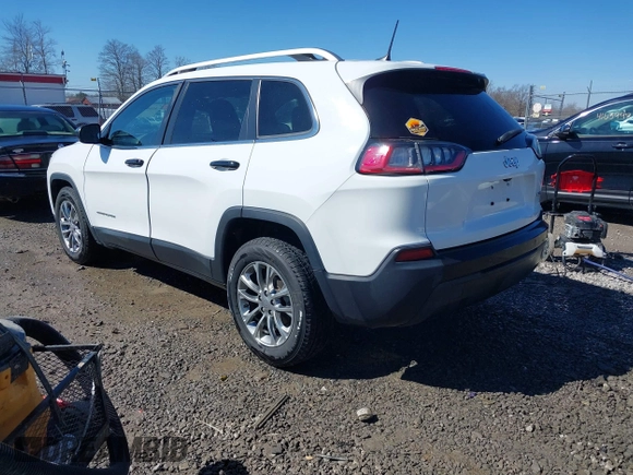 2021 Jeep Cherokee Altitude with VIN 1C4PJLLBXMD164087, listed as a IAAI auction lot 41694113 with 76,352 mi miles. Bid and sale history available at carsss.com. Image 3.