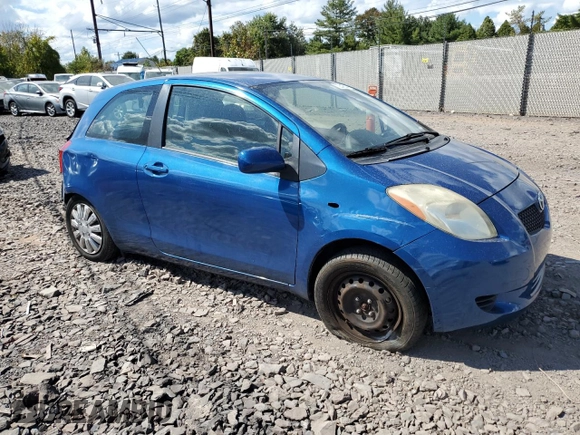 2008 Toyota Yaris with VIN JTDJT923885206351, listed as a Copart auction lot 72245144 with 262,643 mi miles and Salvage Title. Bid and sale history available at DreamBid. Image 4.