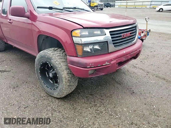 2005 GMC Canyon SLE Z71 with VIN 1GTDT196958121737, listed as a Copart auction lot 44645395 with 187,622 mi miles and Salvage Title. Bid and sale history available at carsss.com. Image 11.