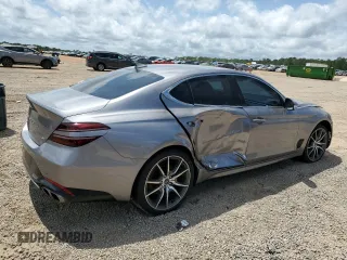 2023 Genesis G70 2.0T with VIN KMTG34TA1PU128155, listed as a Copart auction lot 50875574 with 16,092 mi miles and Non Repairable. Bid and sale history available at DreamBid. Image 3.