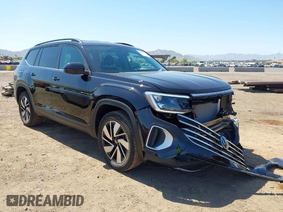 2025 Volkswagen Atlas SE with VIN 1V2WR2CAXSC519735, listed as a IAAI auction lot 42014761 with 2,957 mi miles and . Bid and sale history available at DreamBid. Image 1.