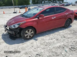 2016 Hyundai Elantra SE with VIN 5NPDH4AE0GH739085, listed as a Copart auction lot 56312665 with 130,534 mi miles and Salvage title. Bid and sale history available at DreamBid. Image 1.