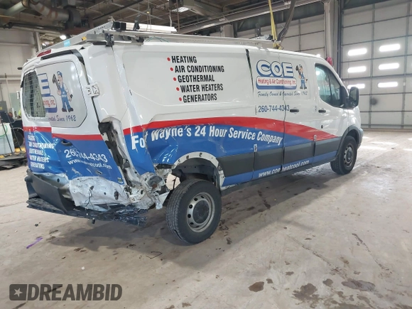 2017 Ford Transit with VIN 1FTYR2ZM0HKA07881, listed as a IAAI auction lot 41540841 with 124,381 mi miles and . Bid and sale history available at DreamBid. Image 4.