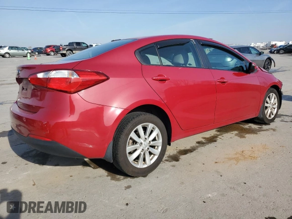 2014 Kia Forte LX with VIN KNAFX4A68E5249363, listed as a Copart auction lot 50886545 with 78,896 mi miles and Salvage Title. Bid and sale history available at carsss.com. Image 3.