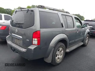 2007 Nissan Pathfinder S with VIN 5N1AR18U07C630726, listed as a IAAI auction lot 42340799 with 255,909 mi miles and . Bid and sale history available at DreamBid. Image 4.