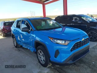 2020 Toyota RAV4 LE with VIN 2T3H1RFV4LC050232, listed as a IAAI auction lot 41665221 with 54,172 mi miles. Bid and sale history available at carsss.com. Image 1.