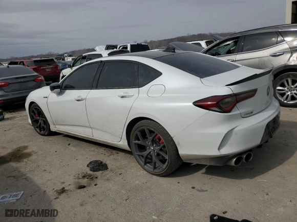 2022 Acura TLX Type S w/Performance Tire with VIN 19UUB7F95NA001576, listed as a Copart auction lot 47539435 with 0 mi miles and Salvage Title. Bid and sale history available at carsss.com. Image 2.