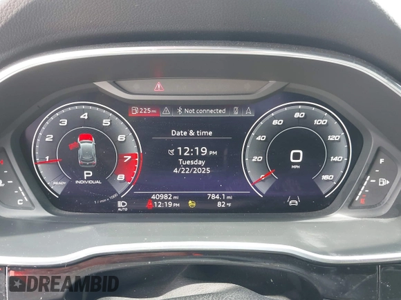 2022 Audi Q3 S line Premium Plus with VIN WA1EECF38N1019269, listed as a IAAI auction lot 42085737 with 40,982 mi miles and . Bid and sale history available at DreamBid. Image 7.