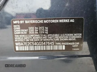 2016 BMW 7 Series 740i с VIN WBA7E2C54GG547645, выставлен на аукционе Copart как лот 45471845 с пробегом 132 763 миль миль и Чистый • Clean title. История ставок и продаж доступна на DreamBid. Изображение 12.
