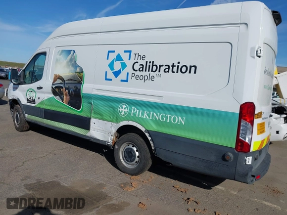 2019 Ford Transit Cargo with VIN 1FTBW3XM2KKB40981, listed as a IAAI auction lot 41558356 with 154,624 mi miles and . Bid and sale history available at DreamBid. Image 3.