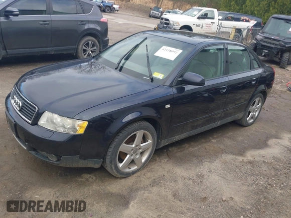 2003 Audi A4 1.8T with VIN WAULC68E93A137540, listed as a IAAI auction lot 42138092 with 194,935 mi miles. Bid and sale history available at carsss.com. Image 2.