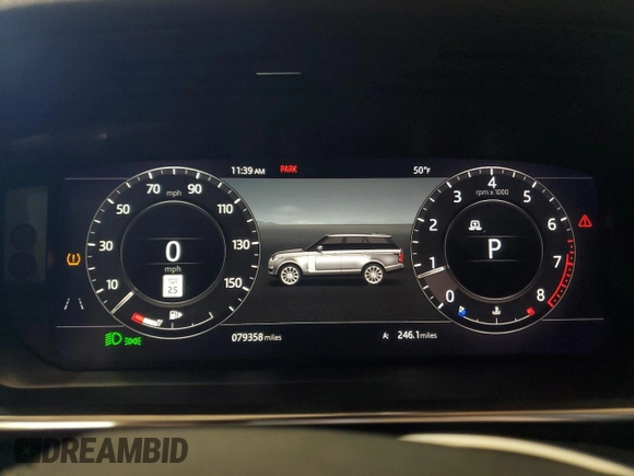 2019 Land Rover Range Rover HSE с VIN SALGS2SV0KA560894, выставлен на аукционе Copart как лот 53443905 с пробегом 79 358 миль миль и Чистый • Clean title. История ставок и продаж доступна на DreamBid. Изображение 9.