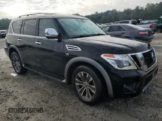 2019 Nissan Armada SV with VIN JN8AY2NC9K9588480, listed as a Copart auction lot 73414754 with 86,430 mi miles and Salvage Title. Bid and sale history available at carsss.com. Image 4.
