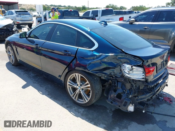 2017 BMW 4 Series 430i with VIN WBA4F7C3XHG788932, listed as a IAAI auction lot 42343313 with 85,010 mi miles and . Bid and sale history available at DreamBid. Image 3.