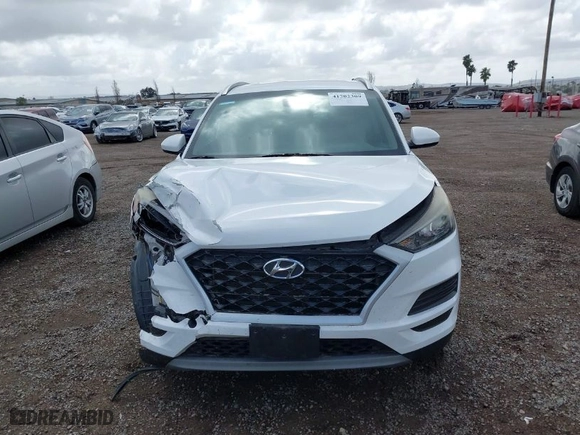 2020 Hyundai Tucson SEL with VIN KM8J33AL2LU106402, listed as a IAAI auction lot 41702309 with 31,591 mi miles. Bid and sale history available at carsss.com. Image 13.