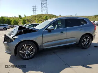 2019 Volvo XC60 Momentum with VIN LYV102RK4KB191805, listed as a Copart auction lot 62419245 with 63,301 mi miles and Salvage title. Bid and sale history available at DreamBid. Image 1.