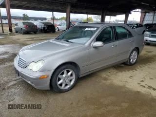 2003 Mercedes-Benz C 240 with VIN WDBRF61J73F423349, listed as a Copart auction lot 46162755 with 182,394 mi miles and Salvage title. Bid and sale history available at DreamBid. Image 1.