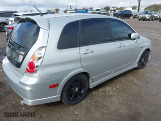 2005 Suzuki Aerio SX with VIN JS2RC61H255300970, listed as a IAAI auction lot 41536603 with 1 mi miles. Bid and sale history available at carsss.com. Image 4.