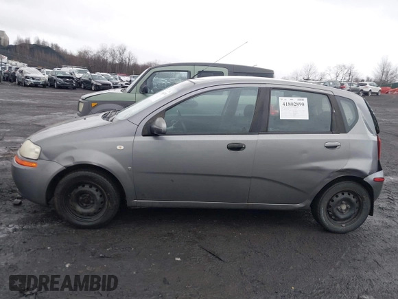 2008 Chevrolet Aveo LS with VIN KL1TD66658B110470, listed as a IAAI auction lot 41802890 with 116,376 mi miles and . Bid and sale history available at DreamBid. Image 14.
