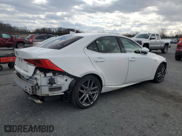 2017 Lexus IS 300 with VIN JTHCM1D26H5017255, listed as a Copart auction lot 50685365 with 91,405 mi miles and Salvage title. Bid and sale history available at DreamBid. Image 3.