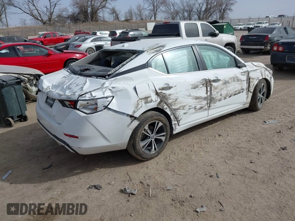 2021 Nissan Sentra SV with VIN 3N1AB8CV1MY301024, listed as a IAAI auction lot 41780498 with 65,033 mi miles and . Bid and sale history available at DreamBid. Image 4.