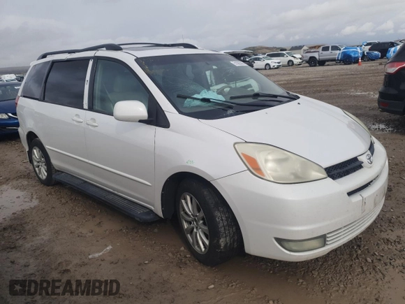 2004 Toyota Sienna XLE with VIN 5TDZA22C14S120092, listed as a Copart auction lot 51095595 with 0 mi miles and Salvage Title. Bid and sale history available at carsss.com. Image 4.