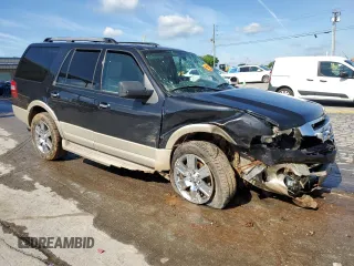2010 Ford Expedition Eddie Bauer z VIN 1FMJU1H54AEA34442, wystawiony jako Copart lot #55805815 z przebiegiem 135 750 mil mil oraz Szkoda całkowita • Salvage title. Historia ofert i sprzedaży dostępna na DreamBid. Obrazek 4.