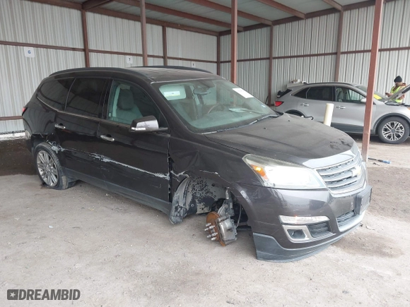2015 Chevrolet Traverse LT with VIN 1GNKRGKD7FJ318232, listed as a IAAI auction lot 41590749 with 77,291 mi miles. Bid and sale history available at carsss.com. Image 1.