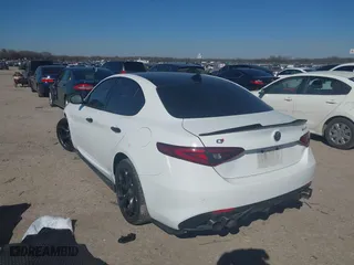 2018 Alfa Romeo Giulia Ti Sport with VIN ZARFAEEN9J7572787, listed as a IAAI auction lot 41646814 with 56,094 mi miles. Bid and sale history available at carsss.com. Image 3.