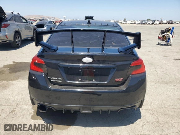 2018 Subaru WRX STI with VIN JF1VA2M64J9839455, listed as a Copart auction lot 60698505 with Not provided miles and Salvage title. Bid and sale history available at DreamBid. Image 6.