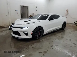 2017 Chevrolet Camaro 1SS with VIN 1G1FE1R78H0182598, listed as a Copart auction lot 50008445 with 48,367 mi miles and Salvage Title. Bid and sale history available at carsss.com. Image 1.