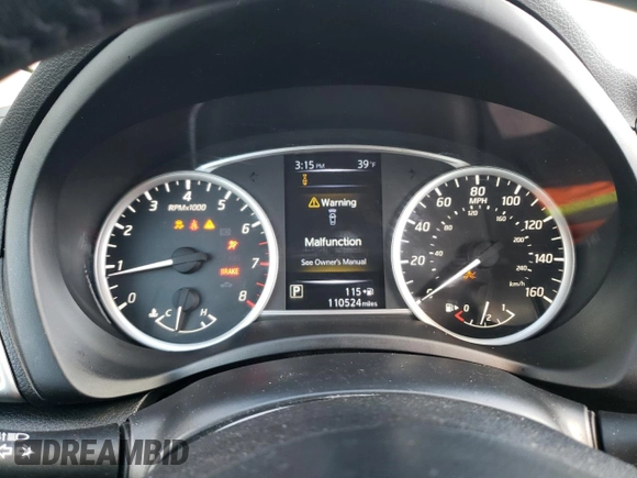 2018 Nissan Sentra SR with VIN 3N1AB7APXJY203507, listed as a Copart auction lot 46191935 with 110,524 mi miles and Salvage Title. Bid and sale history available at DreamBid. Image 9.