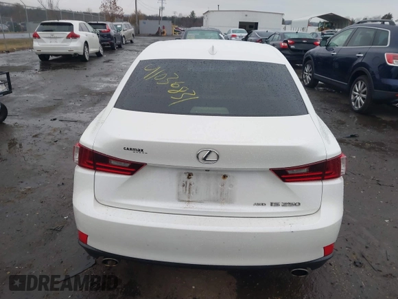 2014 Lexus IS 250 with VIN JTHCF1D25E5007208, listed as a IAAI auction lot 41036831 with 136,884 mi miles. Bid and sale history available at carsss.com. Image 17.