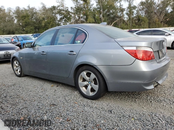 2007 BMW 5 Series 525i with VIN WBANE53527CW66780, listed as a Copart auction lot 88875305 with Not Provided miles and Salvage Title. Bid and sale history available at carsss.com. Image 2.
