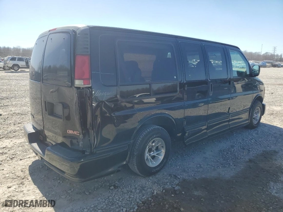 2000 GMC Savana Passenger with VIN 1GDFG15R7Y1172918, listed as a Copart auction lot 46619805 with NaN miles and Salvage Title. Bid and sale history available at carsss.com. Image 3.