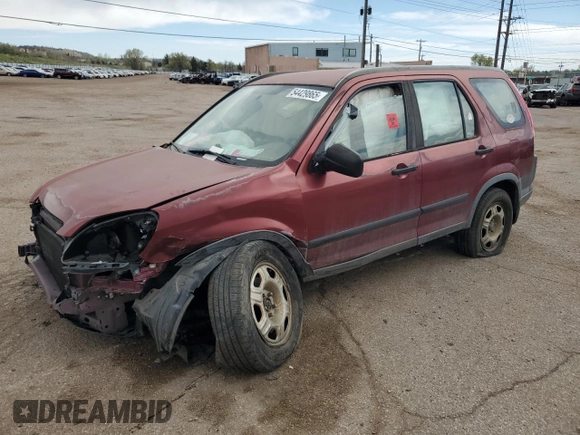 2006 Honda CR-V LX z VIN JHLRD78556C059396, wystawiony jako Copart lot #54429865 z przebiegiem Nie podano mil oraz Szkoda całkowita • Salvage title. Historia ofert i sprzedaży dostępna na DreamBid. Obrazek 1.