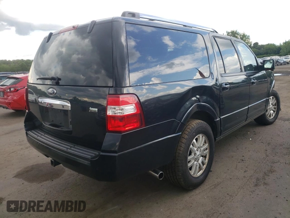2014 Ford Expedition Max Limited with VIN 1FMJK2A5XEEF00113, listed as a Copart auction lot 63758265 with 134,372 mi miles and Salvage title. Bid and sale history available at DreamBid. Image 3.