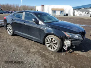 2015 Kia Optima SX Turbo with VIN 5XXGR4A62FG425046, listed as a Copart auction lot 49092995 with 105,526 mi miles and Salvage Title. Bid and sale history available at carsss.com. Image 4.