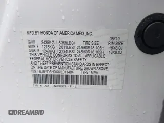 2019 Acura MDX with VIN 5J8YD3H3XKL011484, listed as a IAAI auction lot 41450303 with 89,627 mi miles and . Bid and sale history available at DreamBid. Image 9.