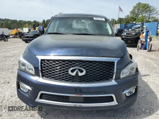 2017 Infiniti QX80 with VIN JN8AZ2NF8H9644229, listed as a Copart auction lot 50521545 with 141,122 mi miles and Salvage Title. Bid and sale history available at carsss.com. Image 5.