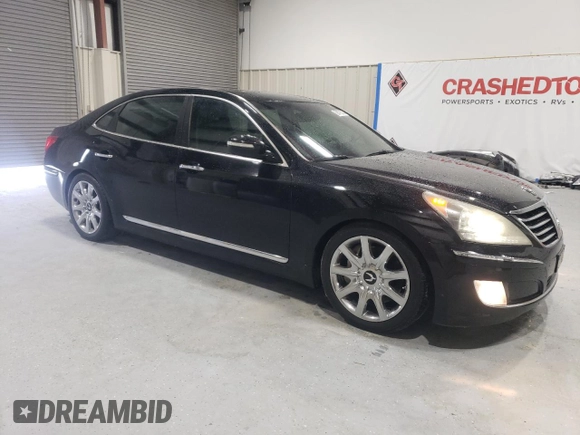 2012 Hyundai Equus Signature z VIN KMHGH4JH4CU057118, wystawiony jako Copart lot #58478515 z przebiegiem 147 142 mil mil oraz Czysty tytuł • Clean title. Historia ofert i sprzedaży dostępna na DreamBid. Obrazek 4.