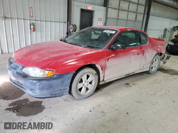 2003 Chevrolet Monte Carlo LS with VIN 2G1WW12E539326564, listed as a Copart auction lot 85610334 with 211,142 mi miles and Salvage Title. Bid and sale history available at carsss.com. Image 1.
