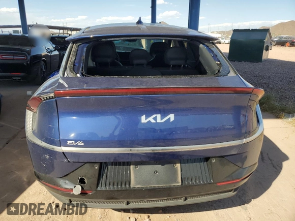 2022 Kia EV6 Wind with VIN KNDC34LAXN5067084, listed as a Copart auction lot 75246434 with 40,447 mi miles and Salvage Title. Bid and sale history available at carsss.com. Image 6.